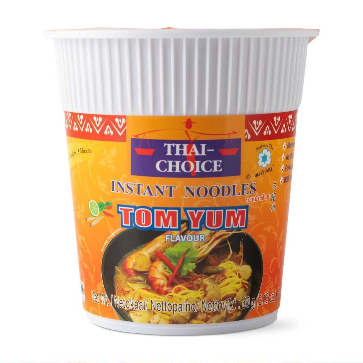 Thai Choice, Tom Yum maitselised kiirnuudlid topsis, 60g
