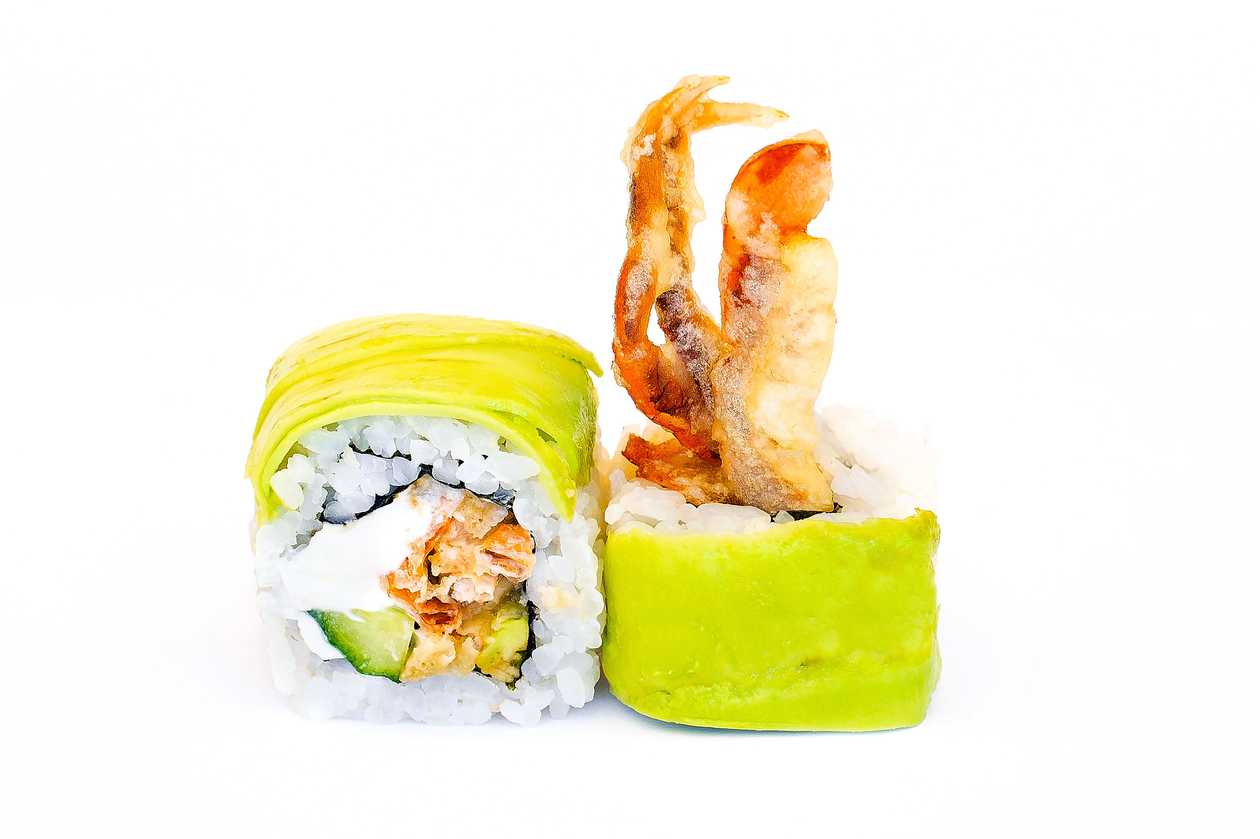 36. Lisushi softshell crab avocado special 8 pcs.