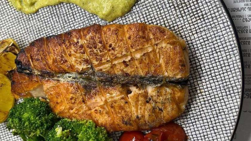 Grilled Norwegian salmon