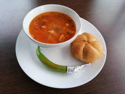 Beans soup with smoked meat