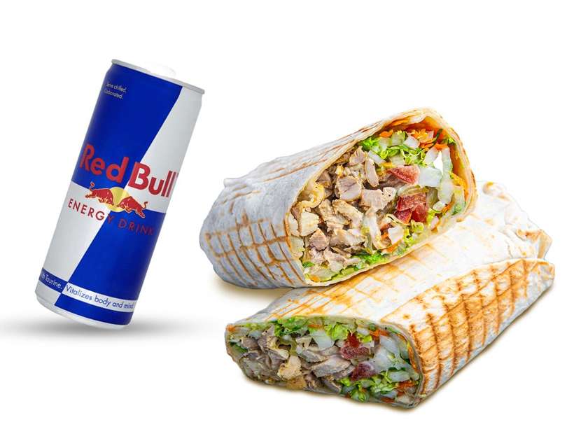 Shaurma + Red Bull