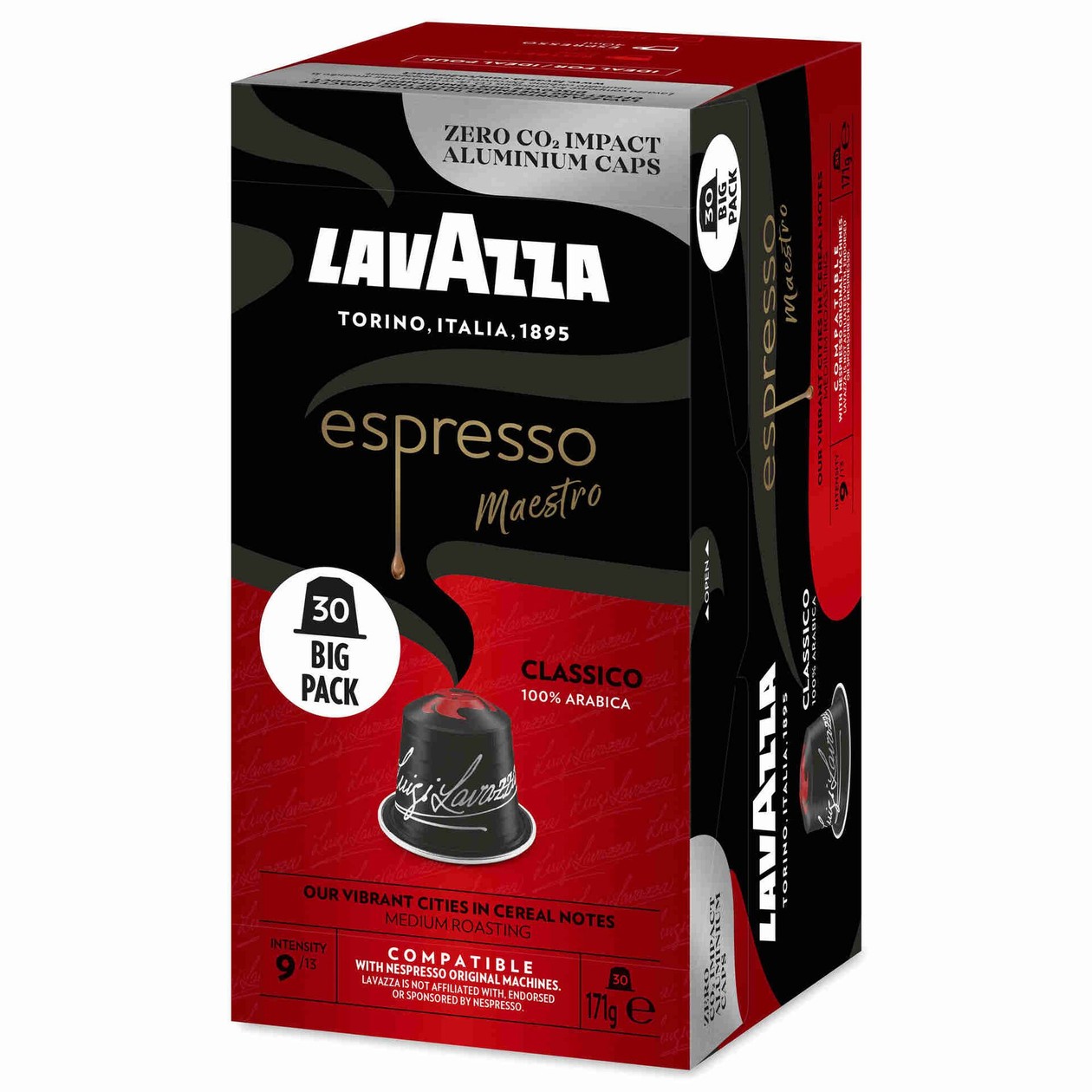 Cápsulas Café Espresso Clássico Lavazza 30 un