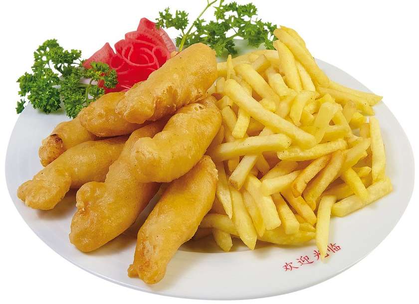 51. Deep fried chicken pieces