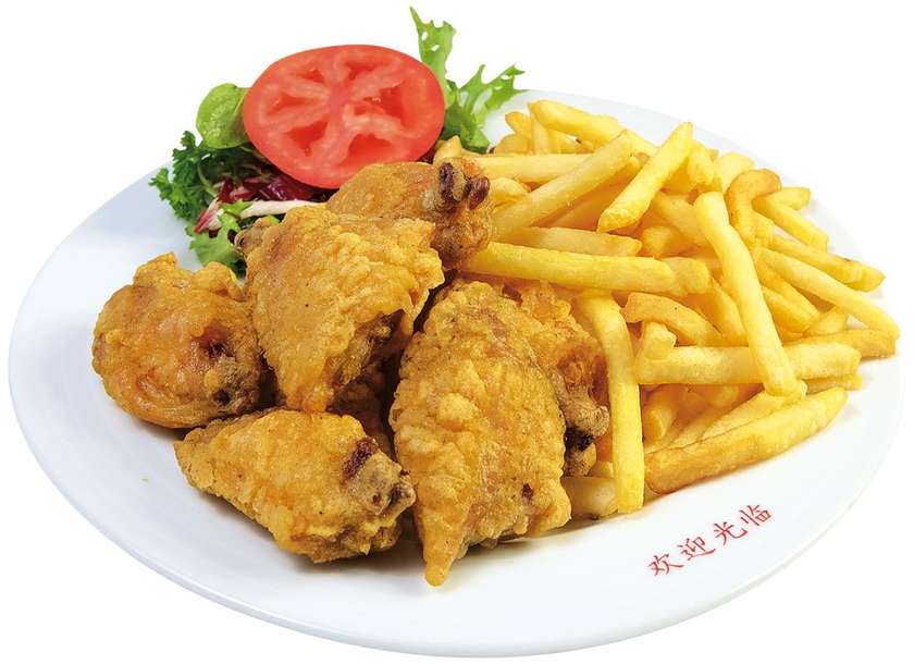 Deep fried chicken wings