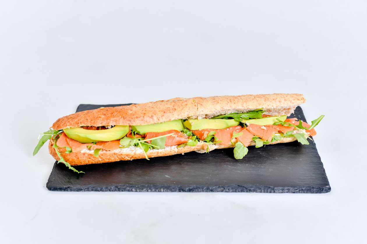 Salmon Wholegrain Baguette