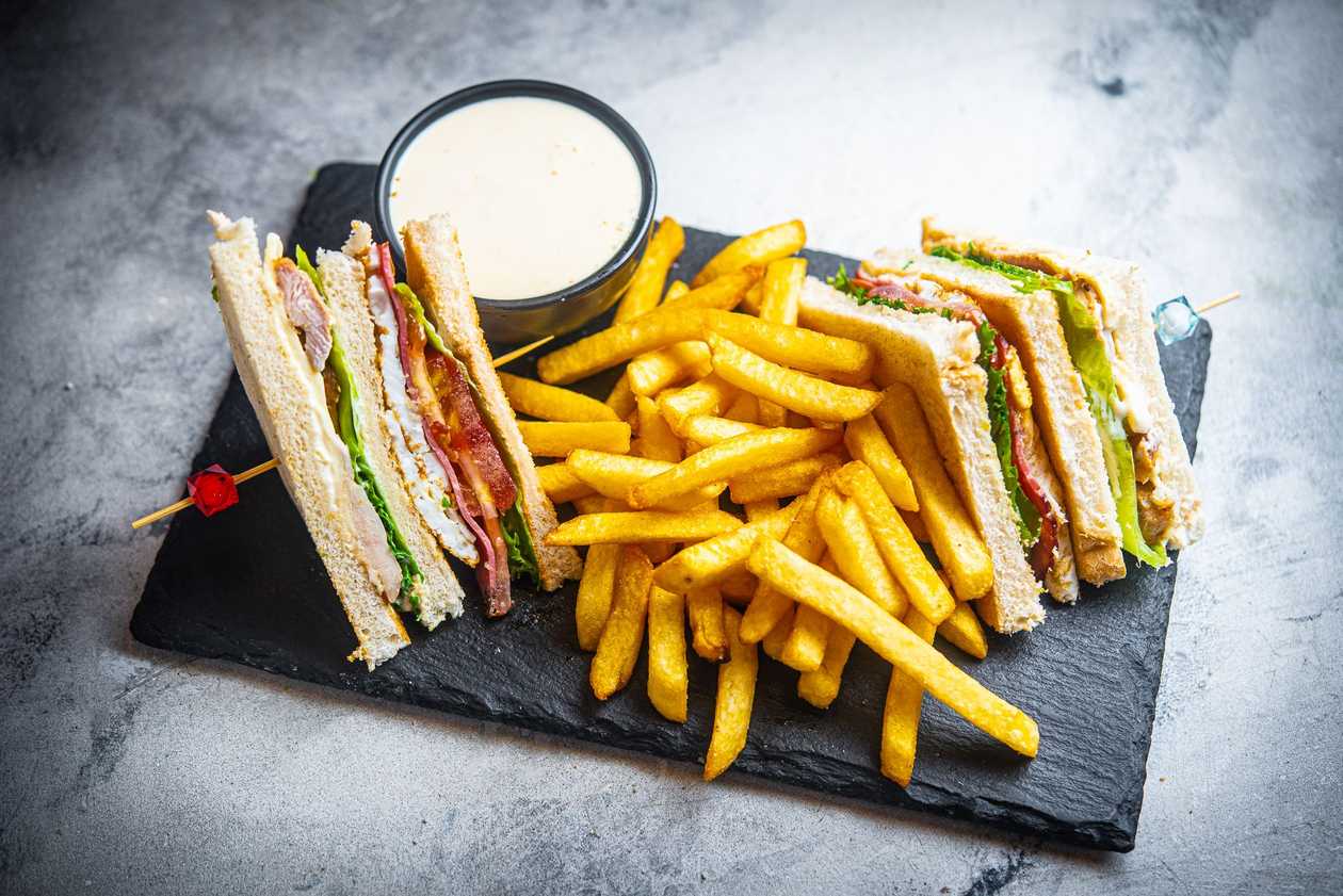 1. Clap Sandwich with French Fries
