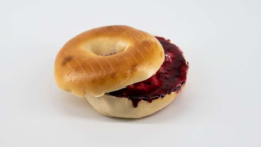 Cream Cheese & Jam Bagel