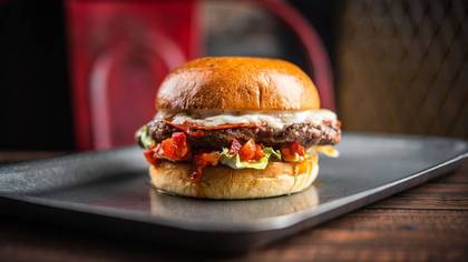 Carabanchel (Spanish Burger)+ Baked Potato Wedges + Drink