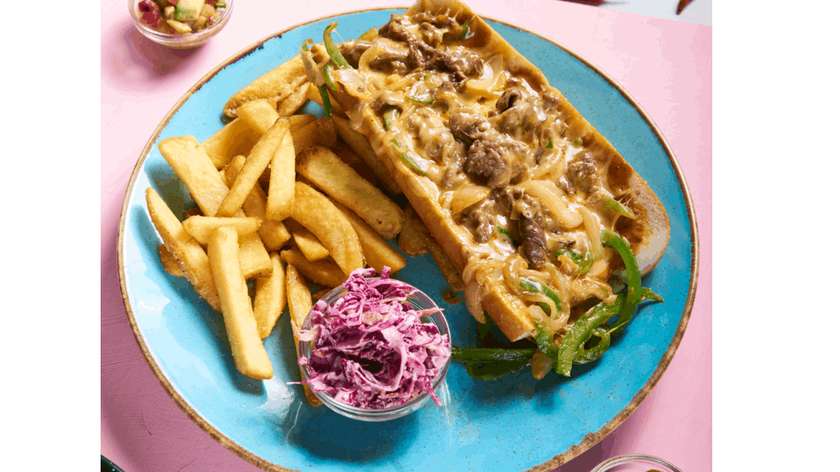 Philly cheese steak sandwich R