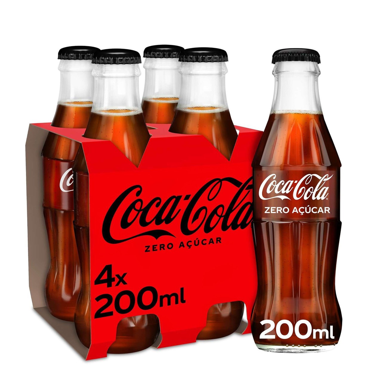 Coca-Cola Zero Pack Vidro 4 x 20 cl