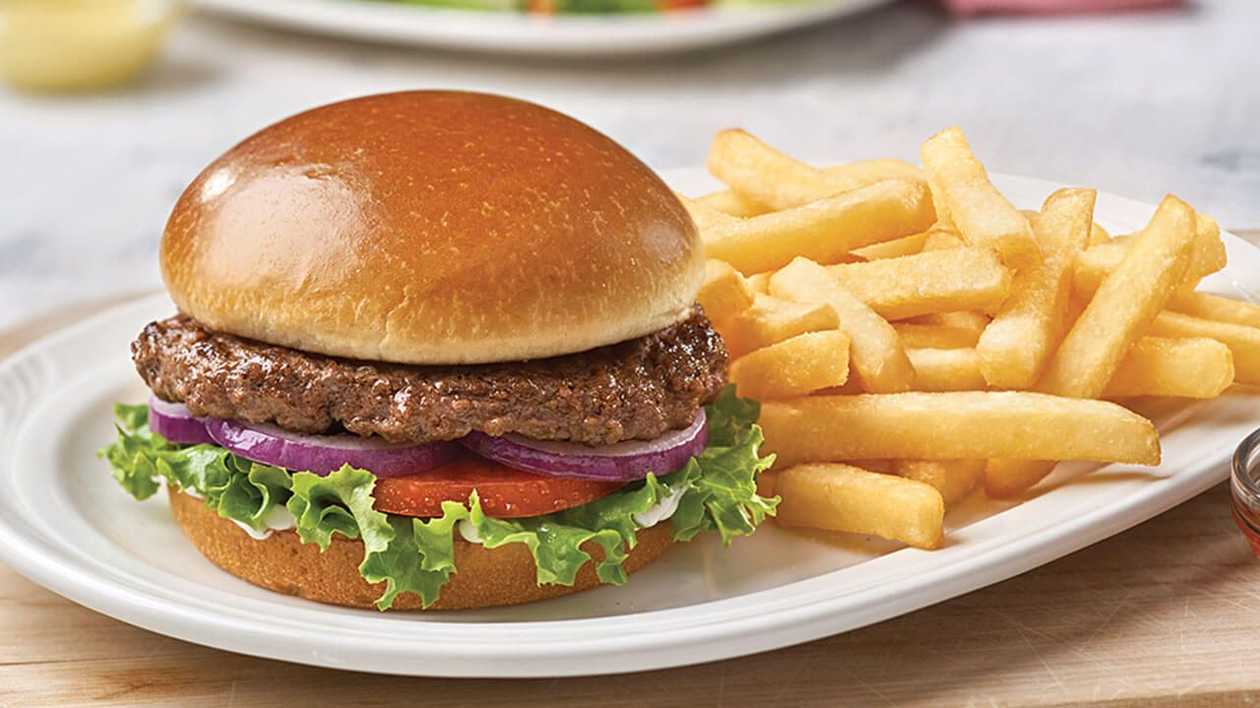 Chicken burger  fries and  300ml coke