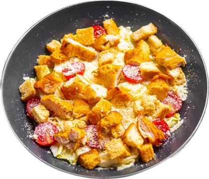 Caesar salad with chicken fillet