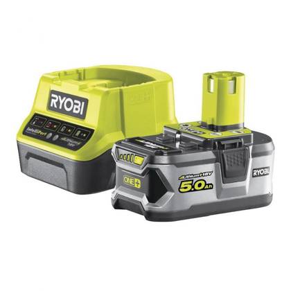Ryobi battery 5 Ah + charger RC18120-150