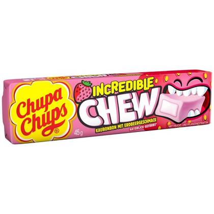 Chewing Candy Chupa Chups (Incredible Chew Strawberry), 45 g