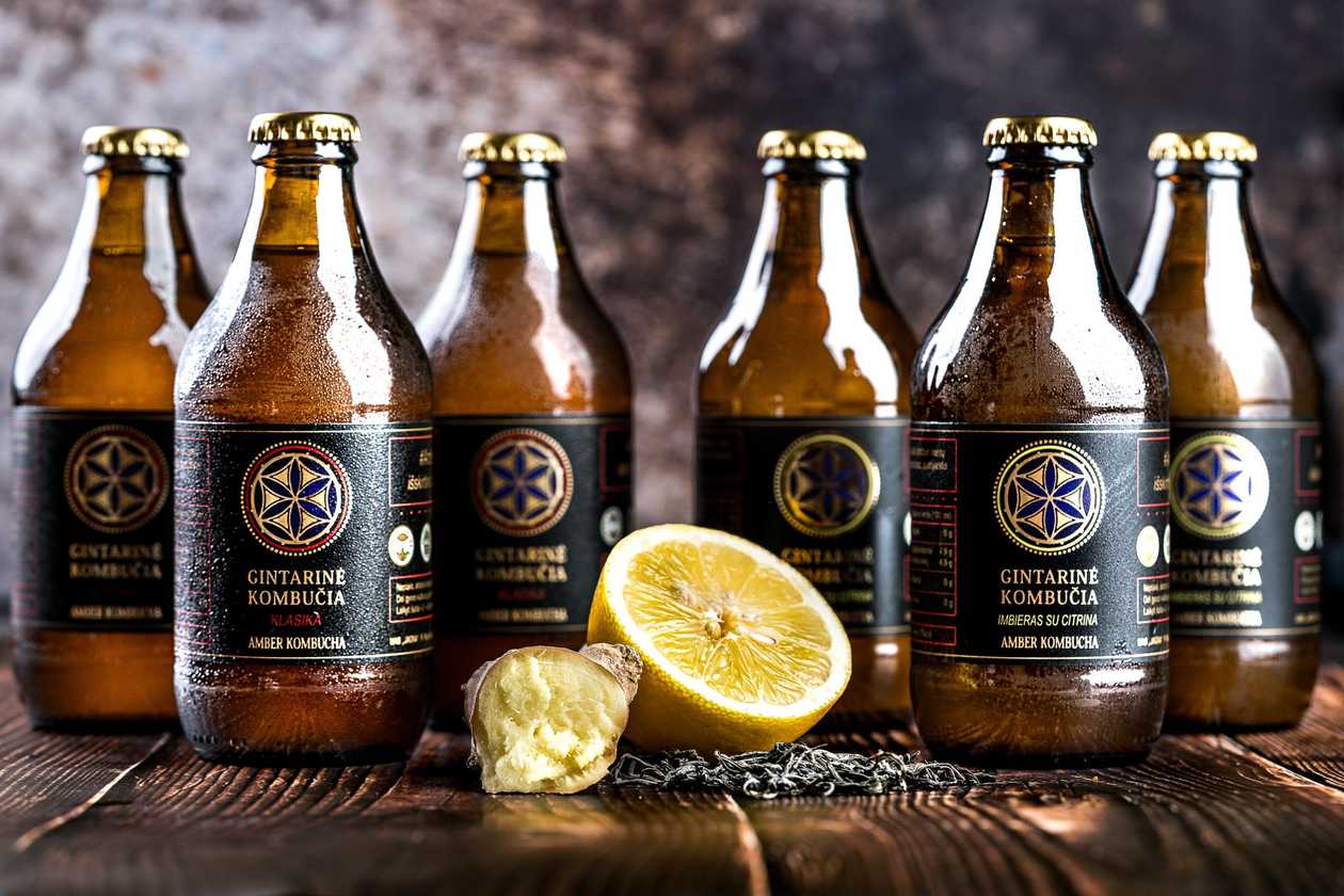 Amber Kombucha with exotic mango 0.3l