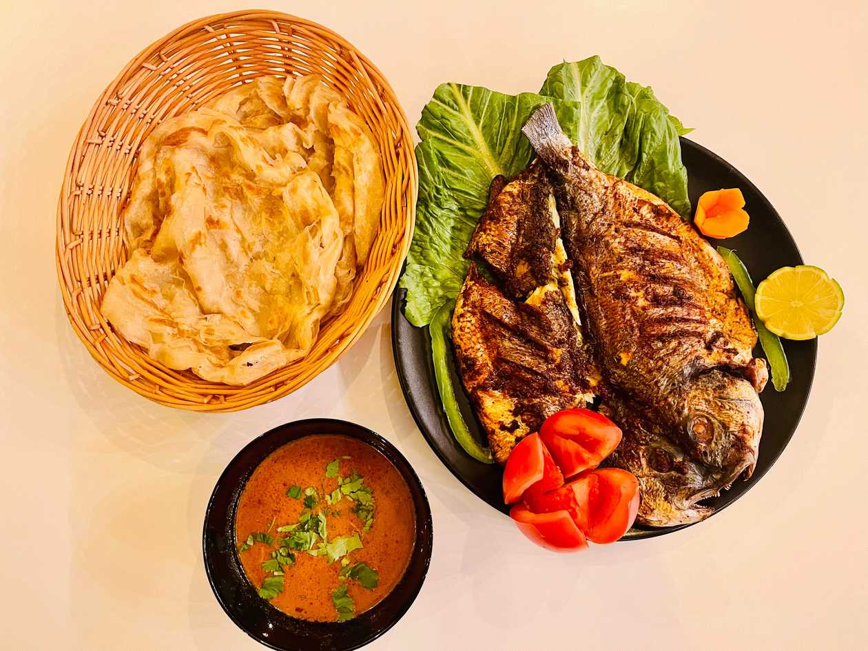 Grilled Fish Thawa Combo Porota