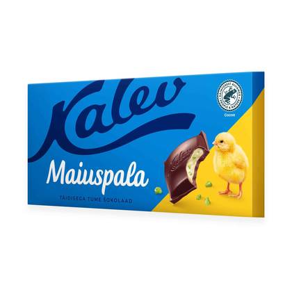 Kalev, Dark Chocolate with Maiuspala Filling, 100 g