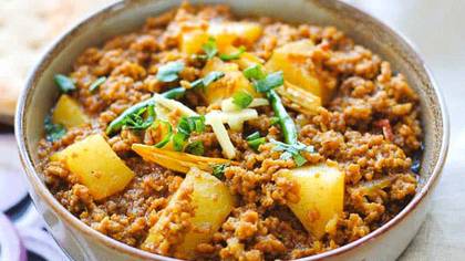 Aloo Qeema