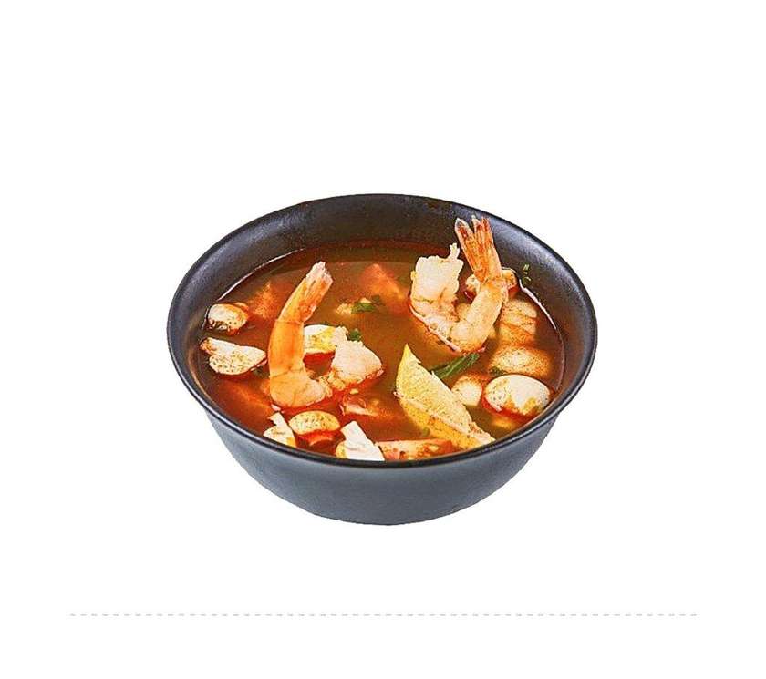 Tom yum with rice