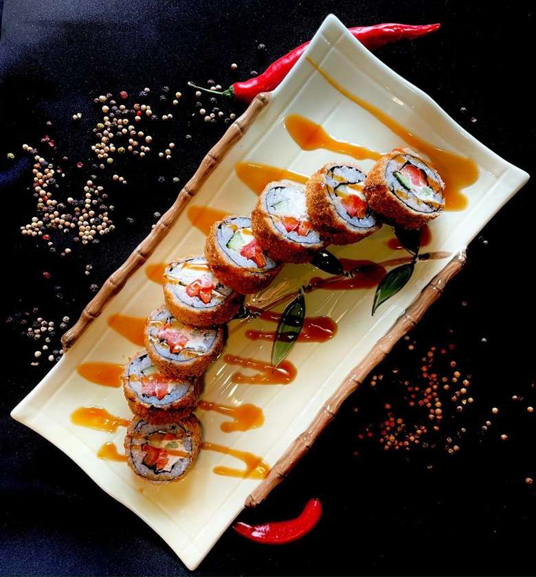 62. Tempura vegan maki 8 pcs.