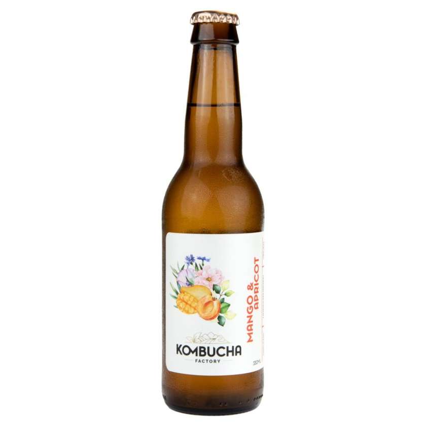 Mango and apricot green tea kombucha