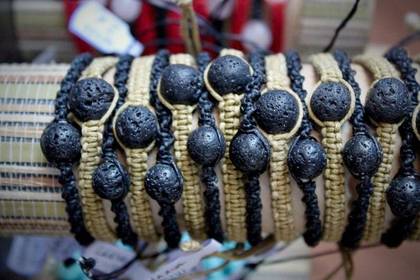 Braided Bracelet With Lava Stone Bead