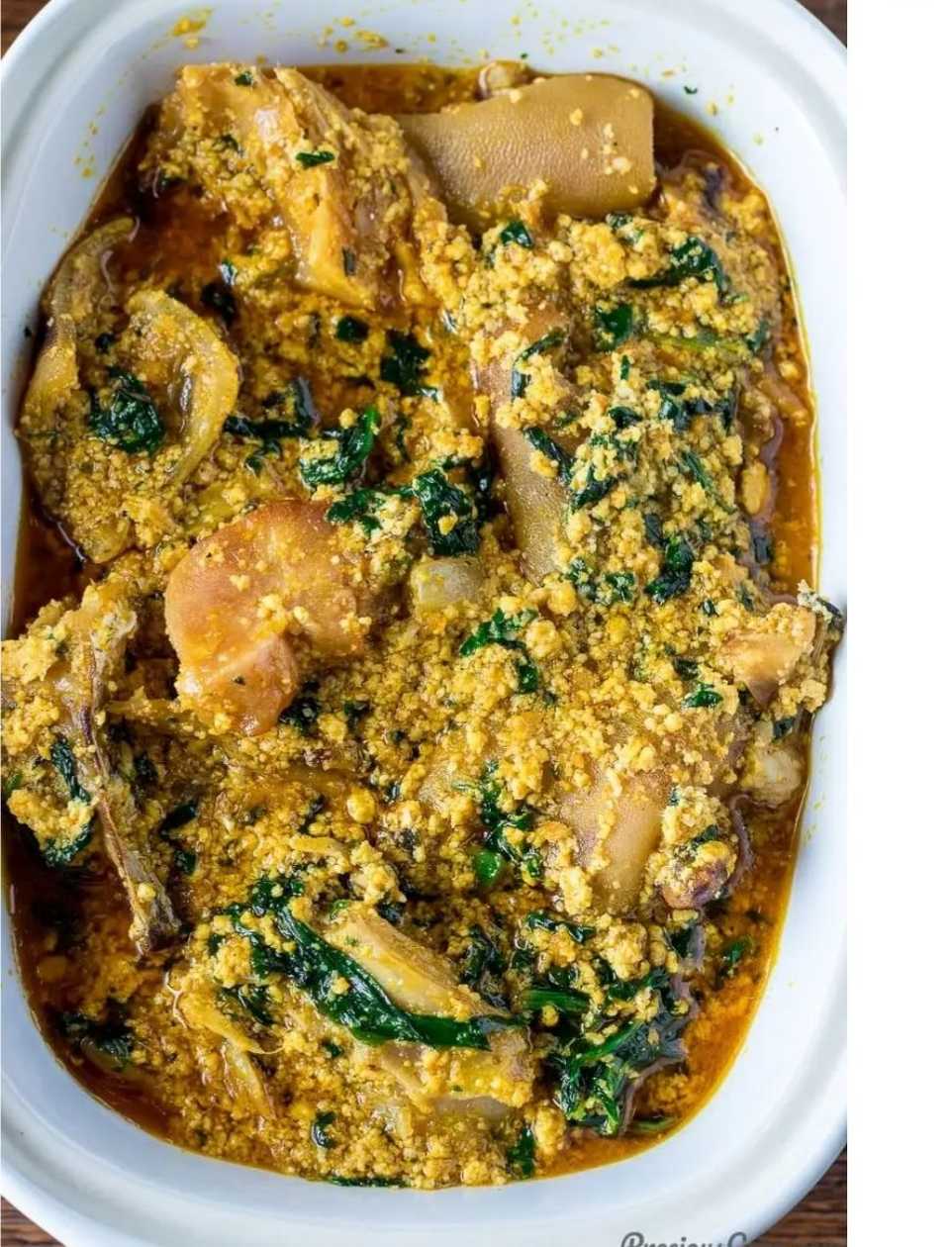 Egusi Soup with Fufu