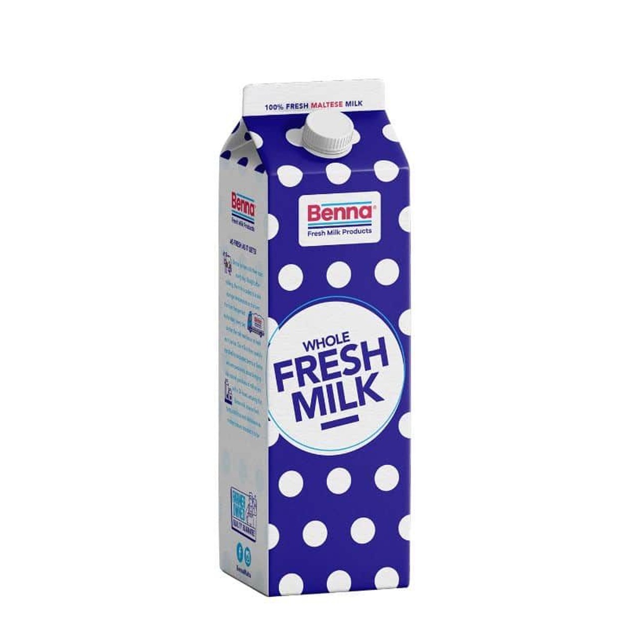 Benna Whole Milk 3.5% Fat 1l