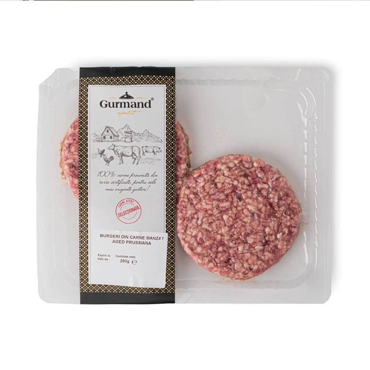 Prussiana, Burger din Carne Manzat, Aged, 280 g