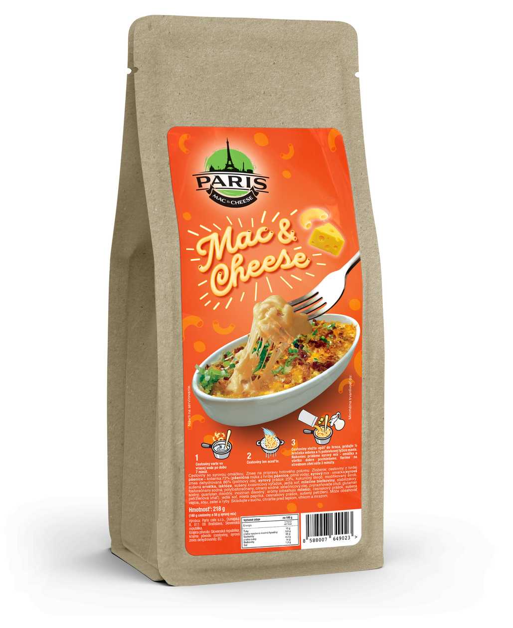 Prepare mac and cheese at home in less than 15mn with just a little bit of milk and butter.