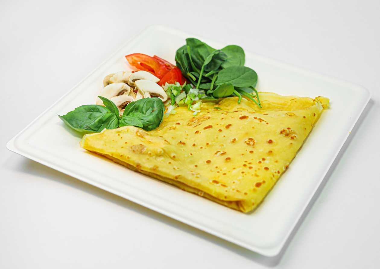 Vegetarian salty pancake 7