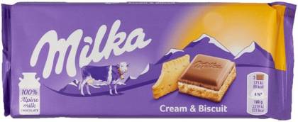 Milka Cream & Biscuit 100g