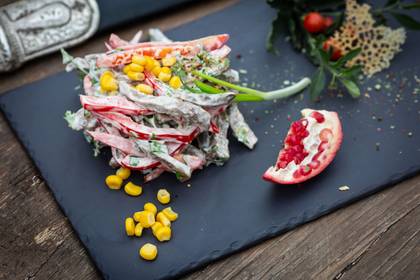 Veal tongue salad