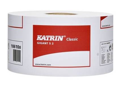 Toilet Paper Katrin Classic Gigant S2 Snow White, 2-layer, 200 m/roll