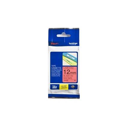Adhesive Tape Brother Tze-431 Red, Black Text, Width 12mm