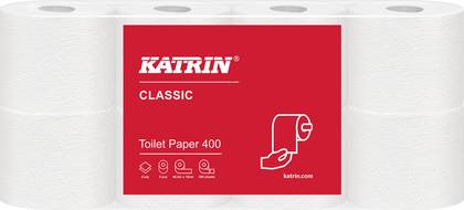 Tualettpaber Katrin Classic Toilet 400 2-kihiline 8 rulli/pk