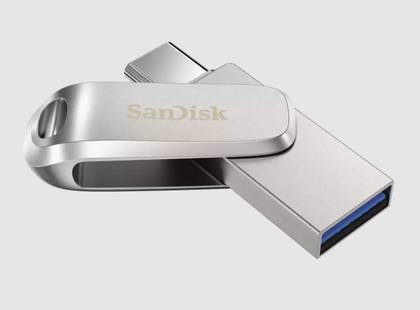 USB-mälupulk Sandisk USB-C 64GB/SDDDC4-064G-G46 Ultra Dual Luxe, Type-C