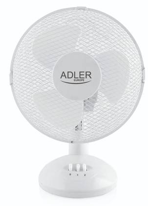 Ventilaator lauale 23cm AD7302 - 2 kiirust, 2 liikumissuunda (horisontaalselt pöörlev), 22W-max45W 56dB, kallutatav 26-kraadi