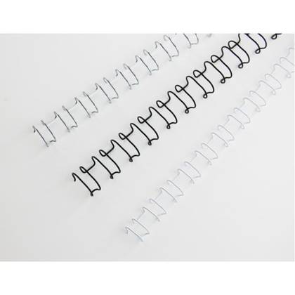 Binding Spiral Wire 10 mm (with 21 Holes) White, With A Pitch Of 2:1 (1 pc. - 100pc In A Pack) Binds Up To 85 Pages