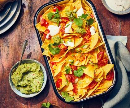 Nachos com gucamole
