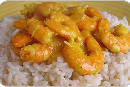 Prawn Curry with Rice