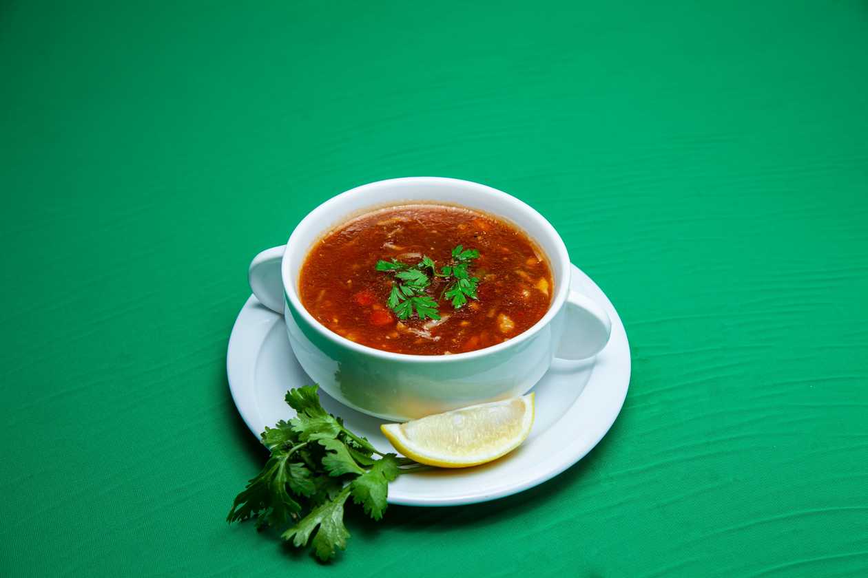 Chicken hot & sour soup