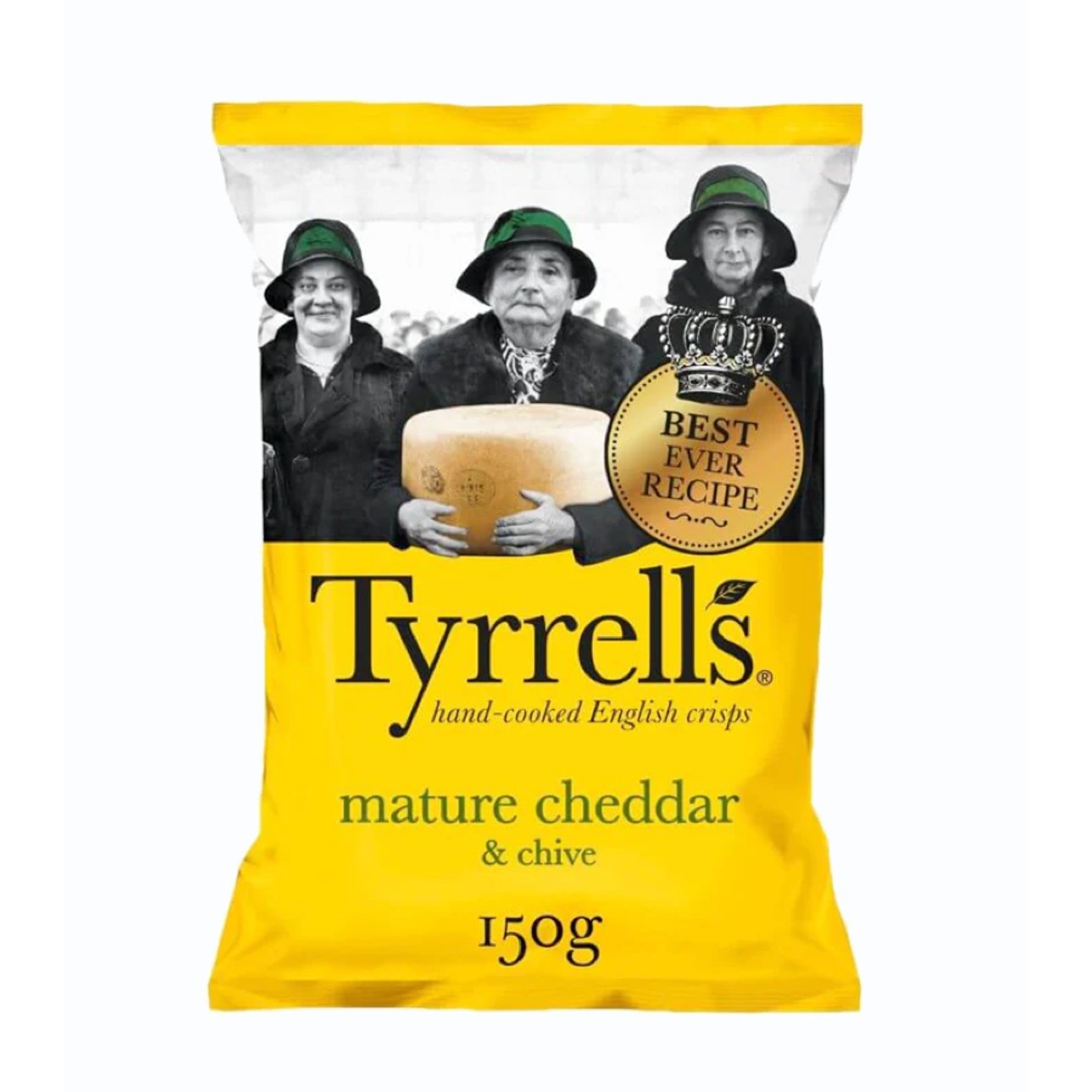 Tyrrell's, kartulikrõpsud küpse cheddari juustu ja murulauguga, 150g