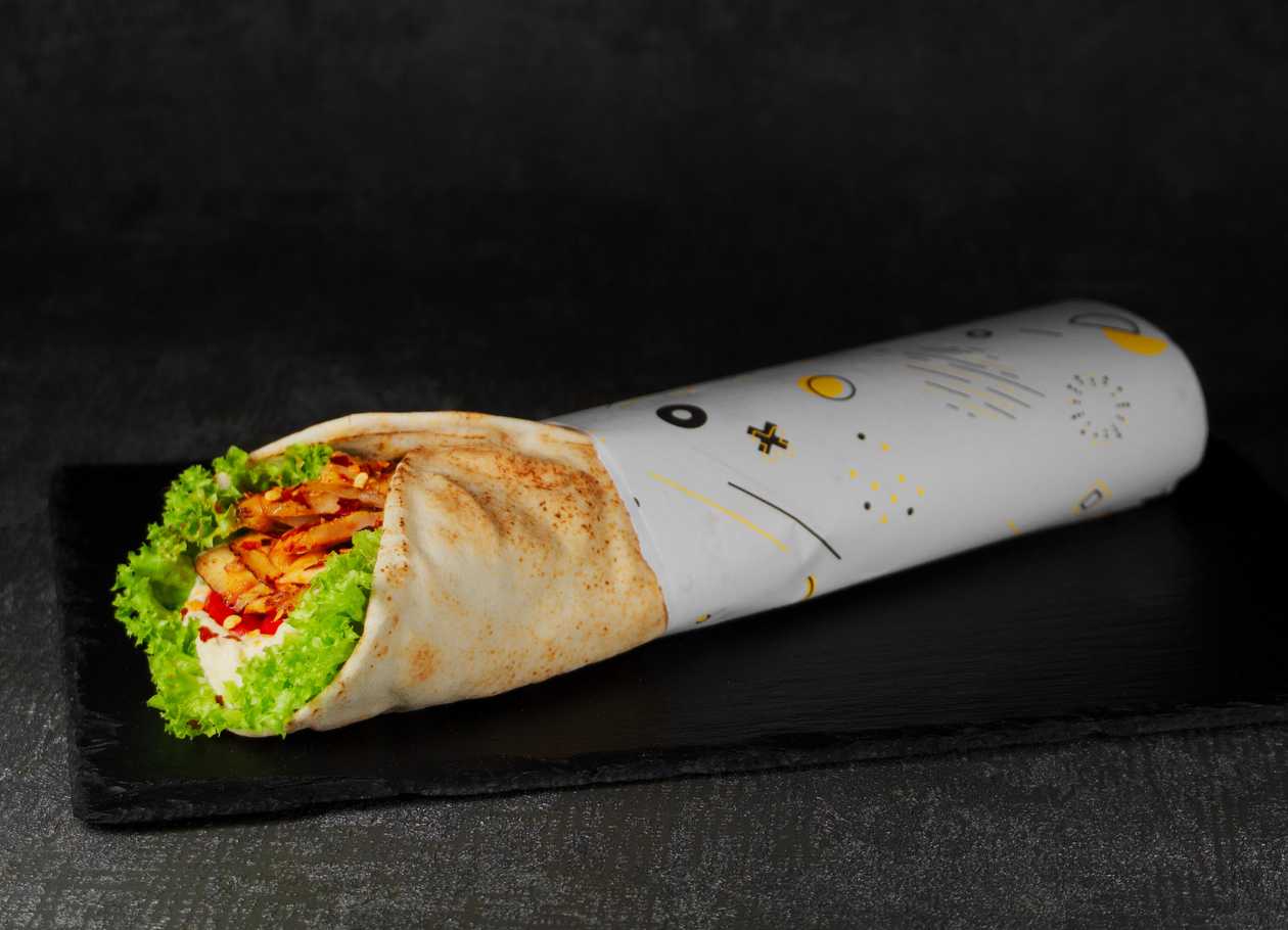 Shawarma Wrap with Hummus