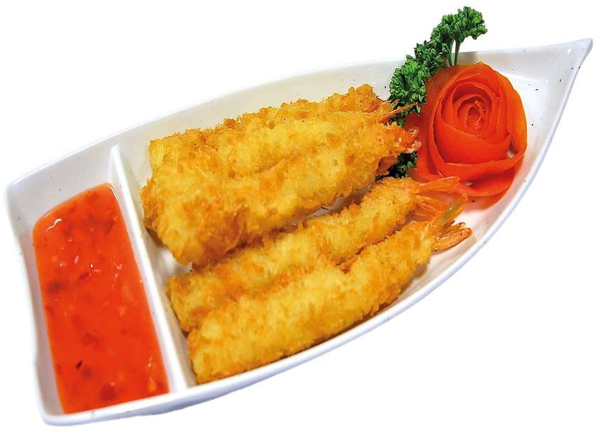 2. Fried shrimp (5 pcs)