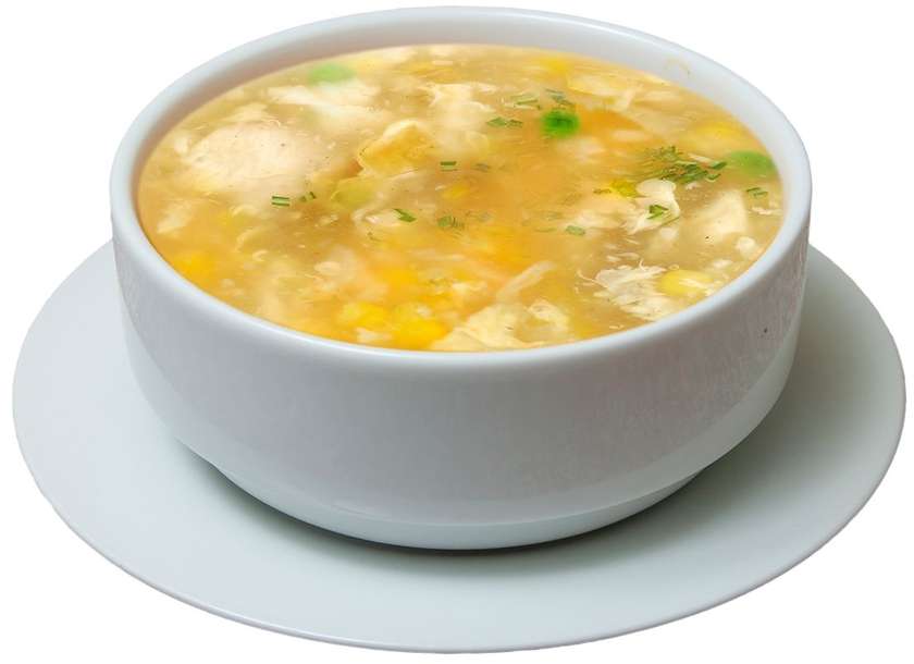 7. Chicken soup with corn