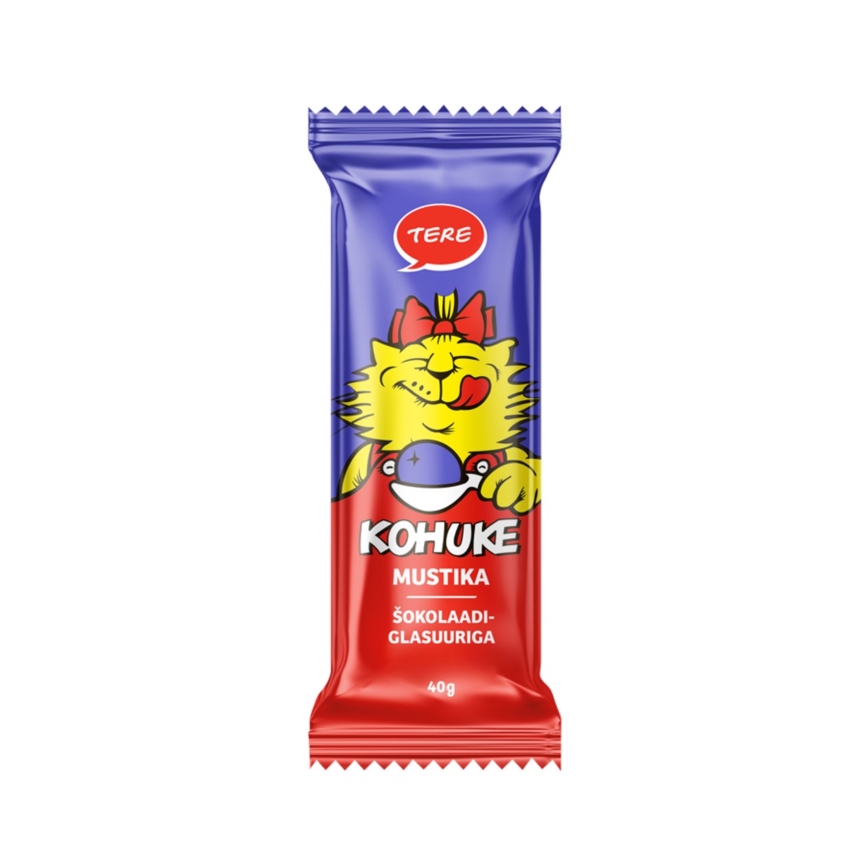 Tere, kohuke classic mustika glasuurkohuke, 40g (aegub peagi)