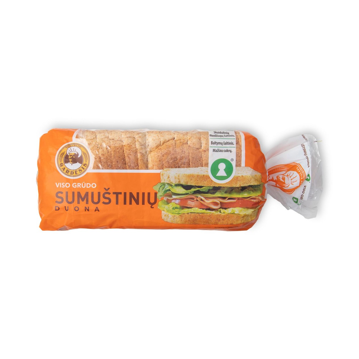 Viso grūdo sumuštinių duona GARDĖSIS, 500g (baigiasi galiojimas)