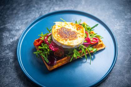 Namur Waffle with Goat Cheese