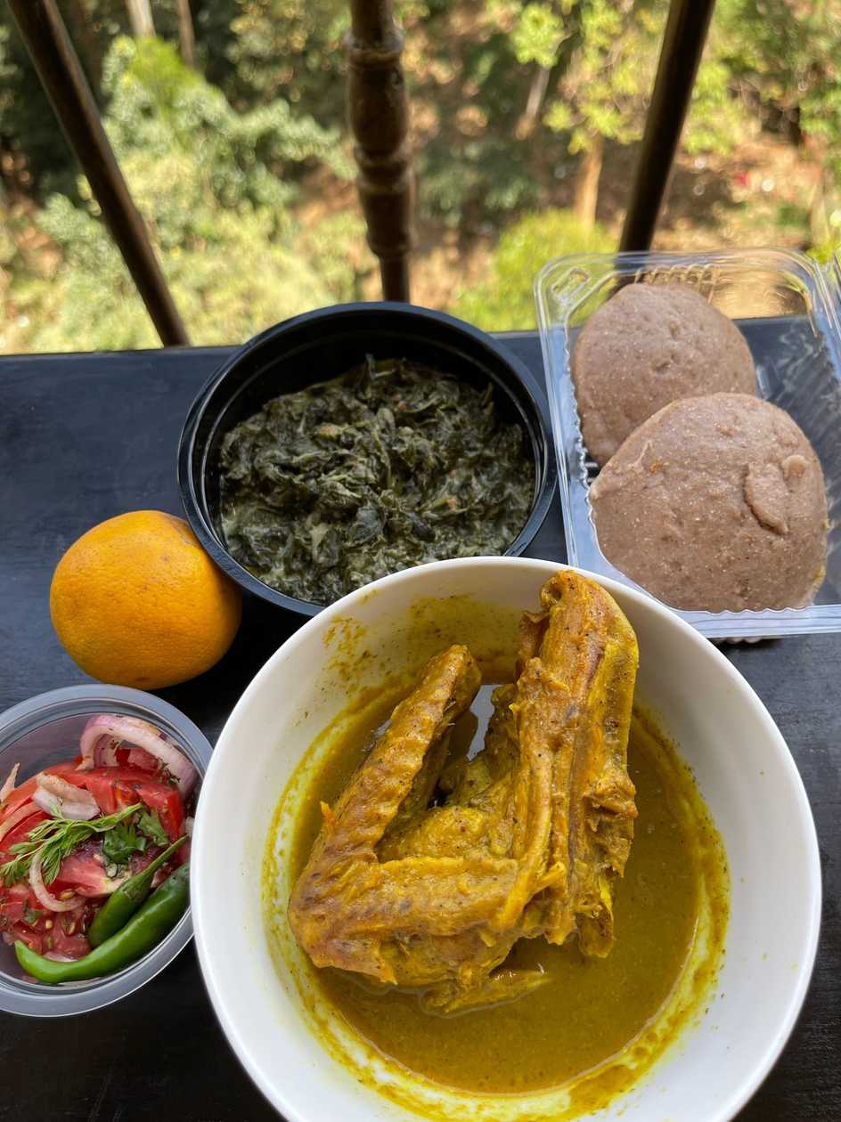 Chicken Stew with Ugali or Rice